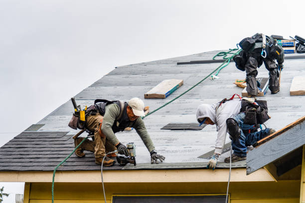 Professional Flat Roof Repair technician working in Cushing, MN
